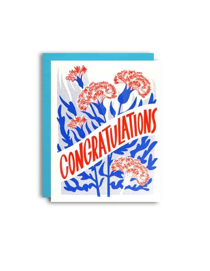 Congratulations Carnations Card