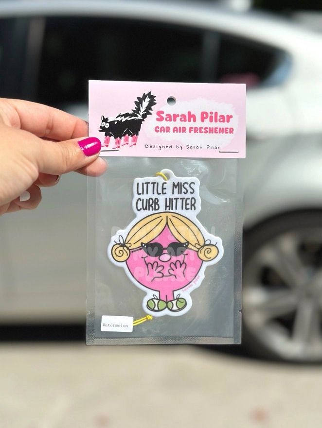 Little Miss Curb Hitter Watermelon Scent Air Freshener