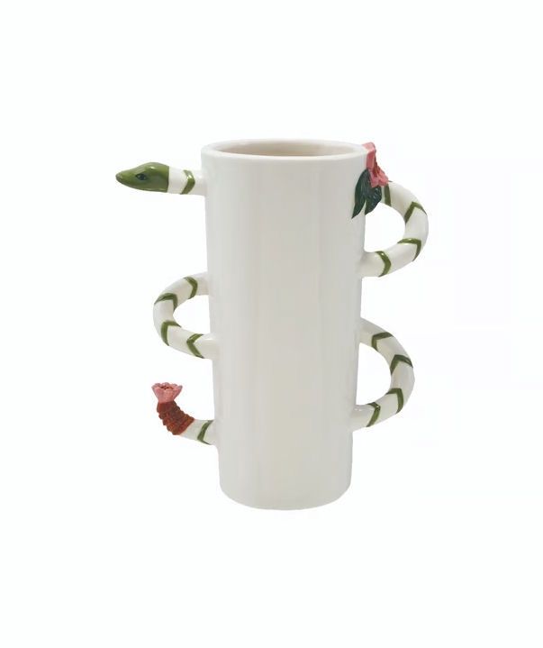 Stoneware 3D Snake Vase