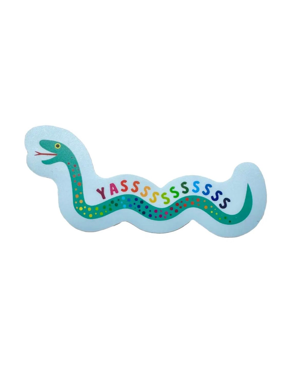 Yasss Emotional Support Snake Sticker
