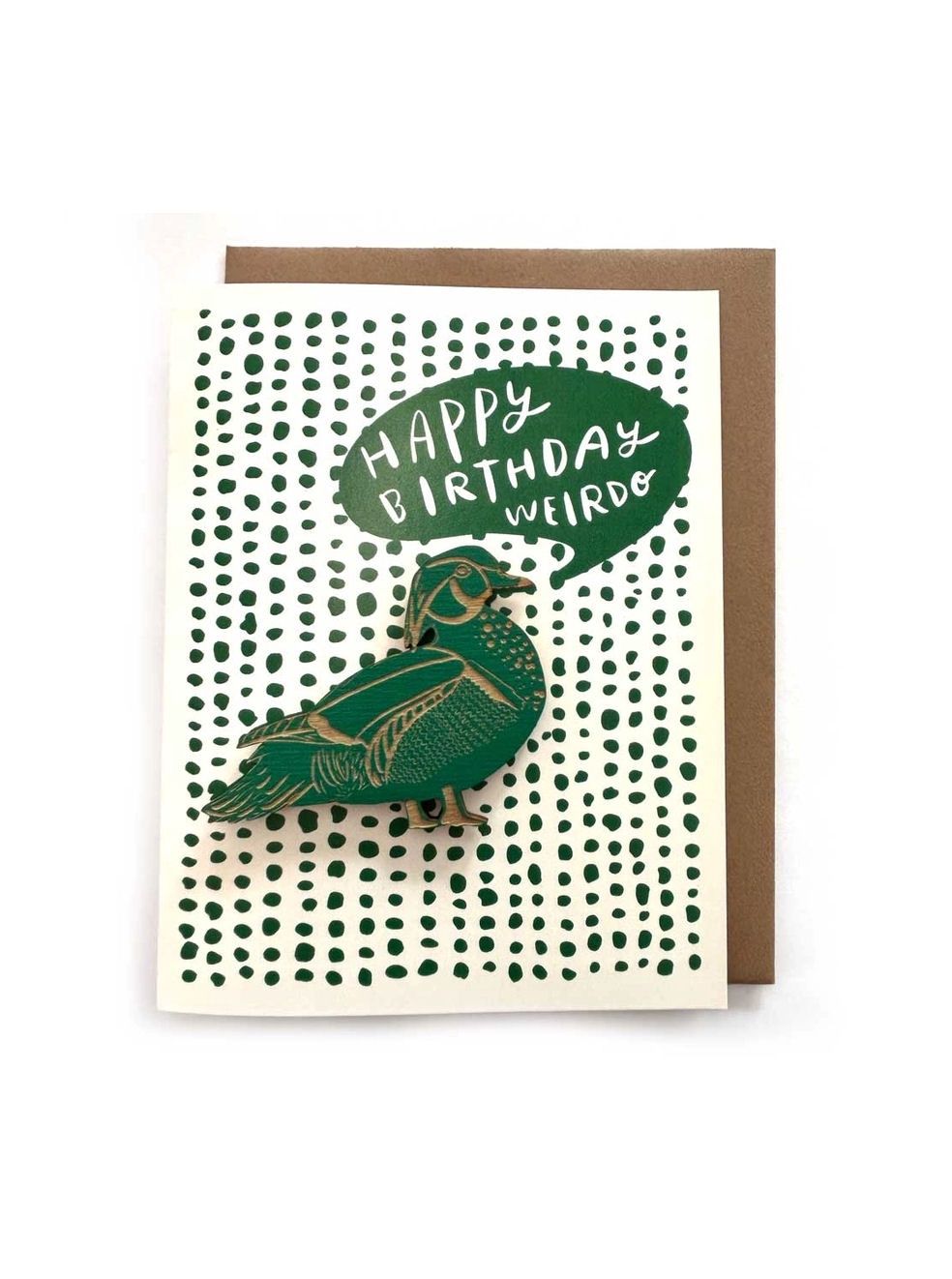 Happy Birthday Weirdo Duck Magnet And Card