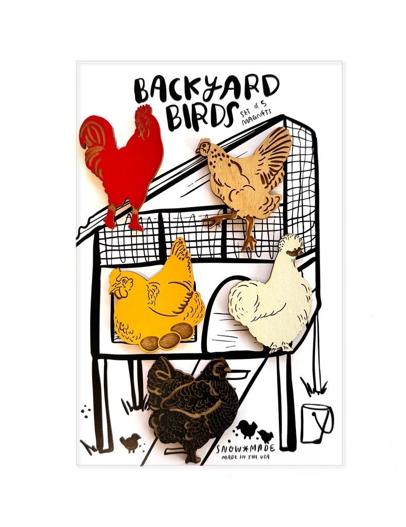 Backyard Birds Set Of 5 Magnets