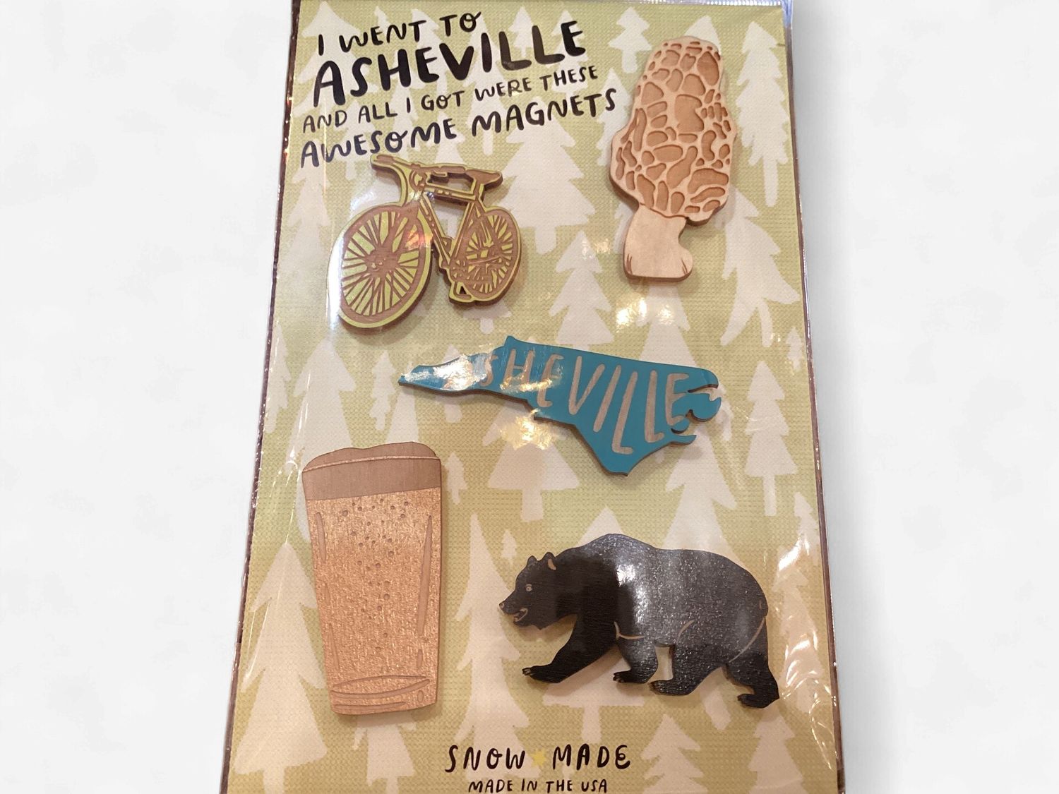 Asheville Magnet Wooden 5pc Set