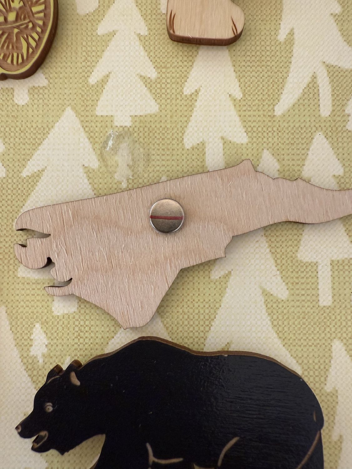 Asheville Magnet Wooden 5 Piece Set