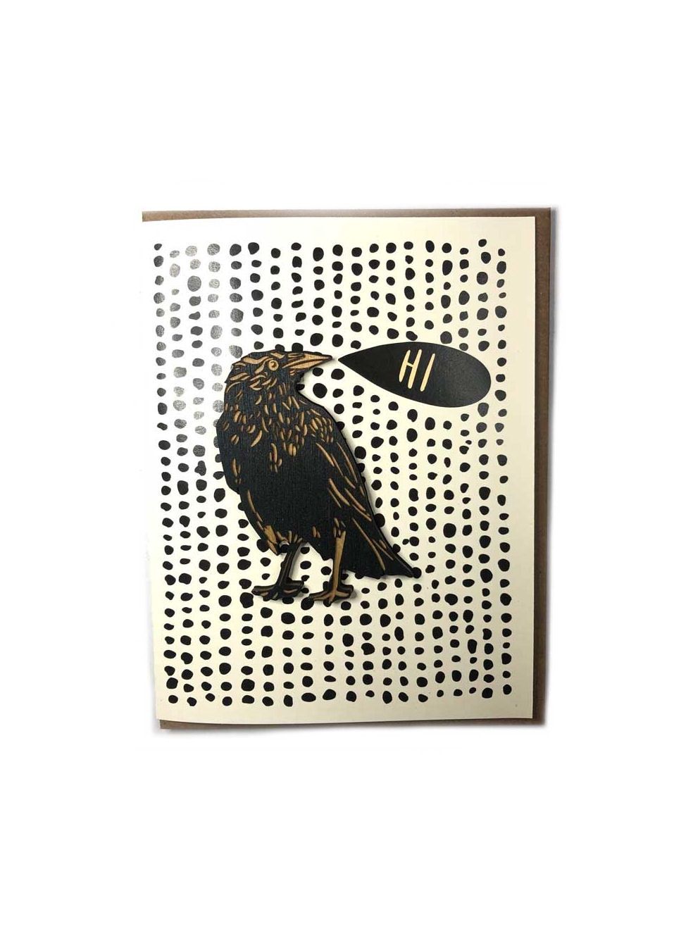 Hi Crow Magnet And Card