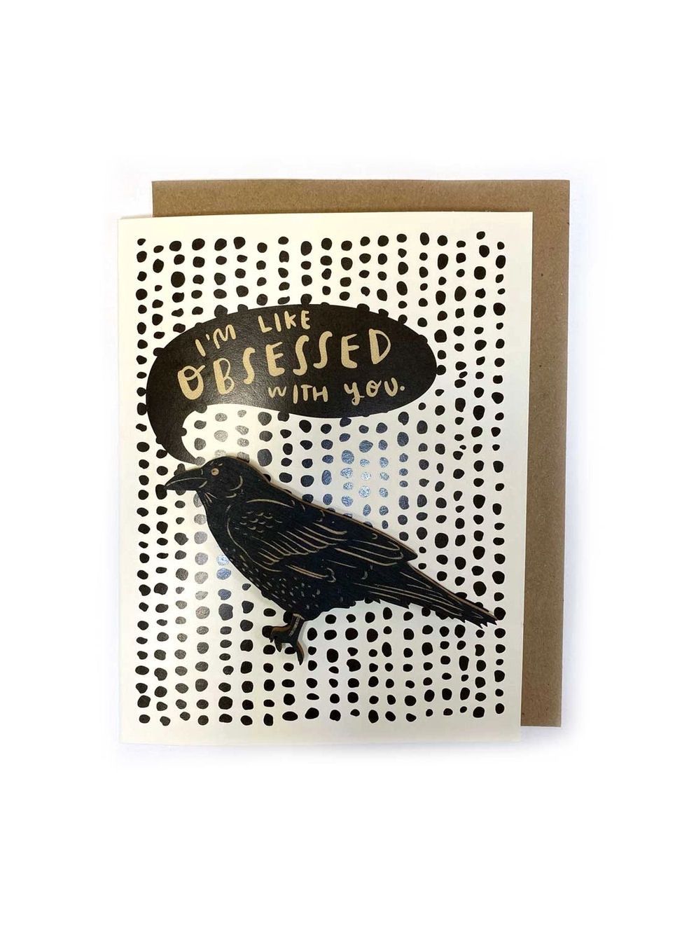 I’m Like Obsessed With You Raven Magnet And Card