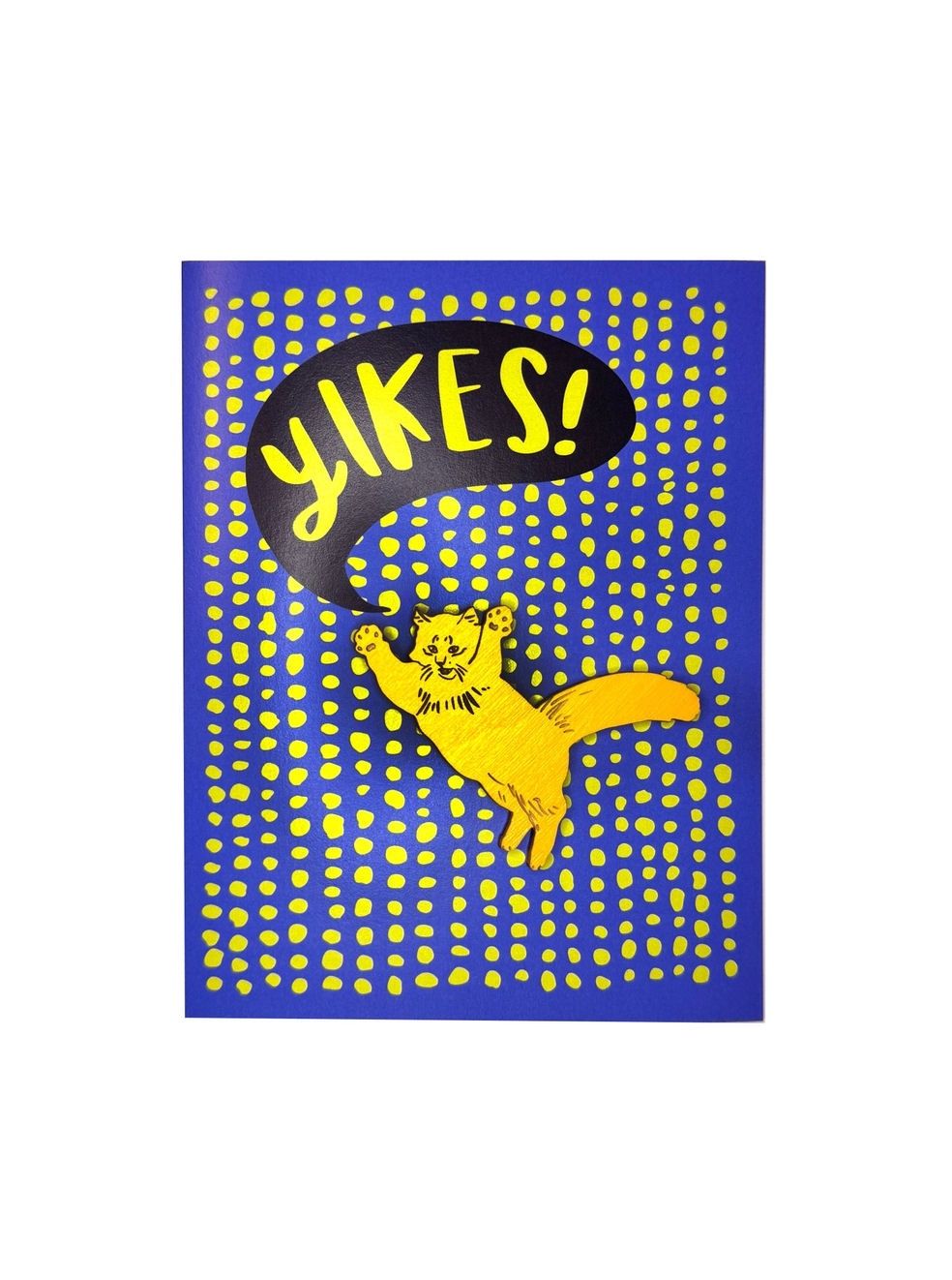 Yikes Orange Cat Magnet And Card
