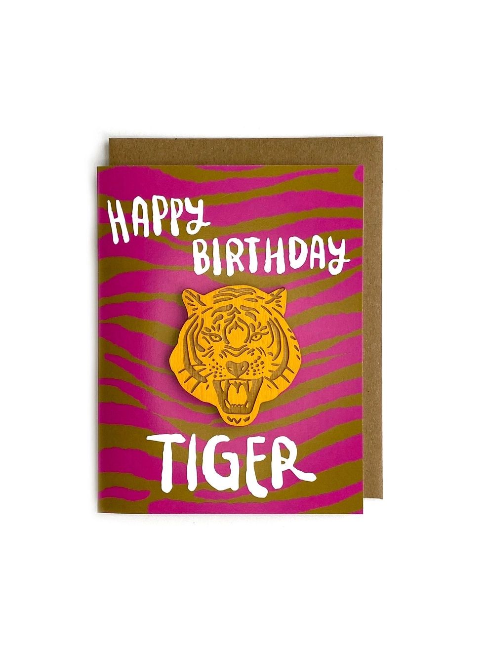 Happy Birthday Tiger Magnet And Card