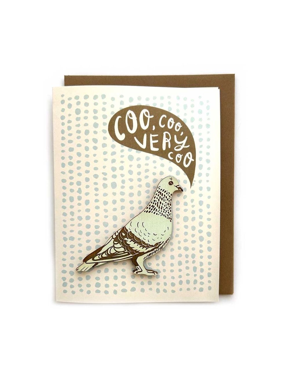 Coo Coo Very Coo Pigeon Magnet And Card