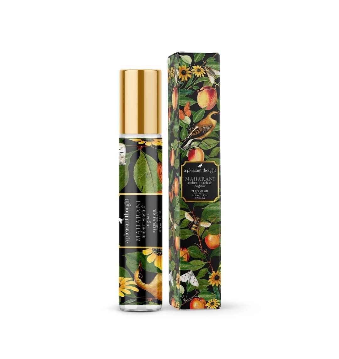 Maharani Amber Peach And Cognac Perfume Oil Roller