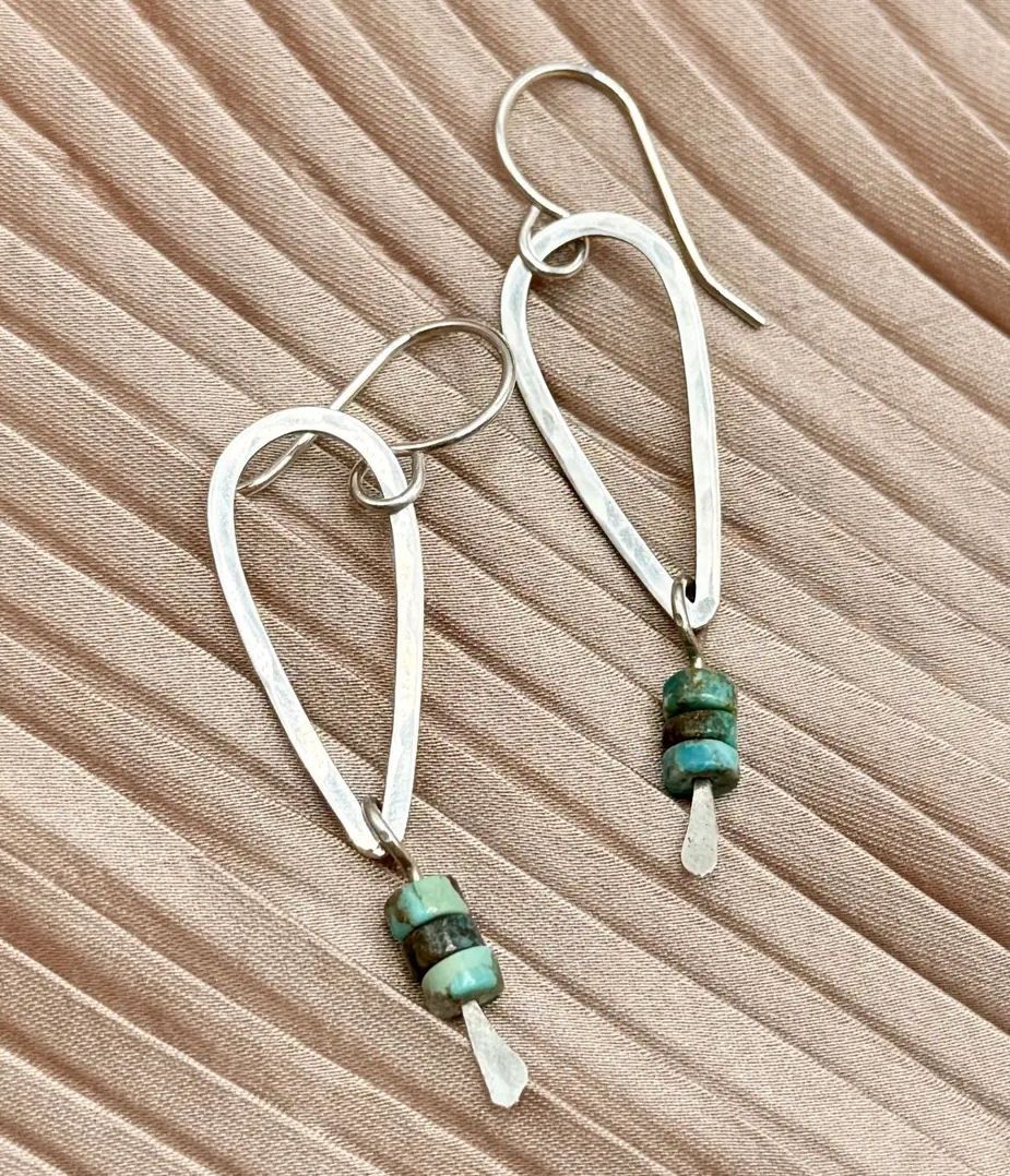 Her ALS Story Sterling Silver Teardrop Earring