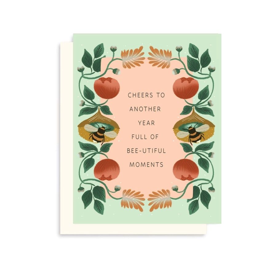 Cheers To Another Year Bee-utiful Birthday Card