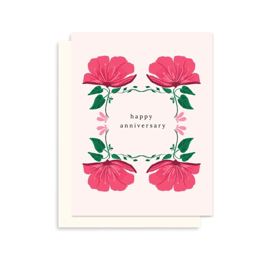 Happy Anniversary Floral Card