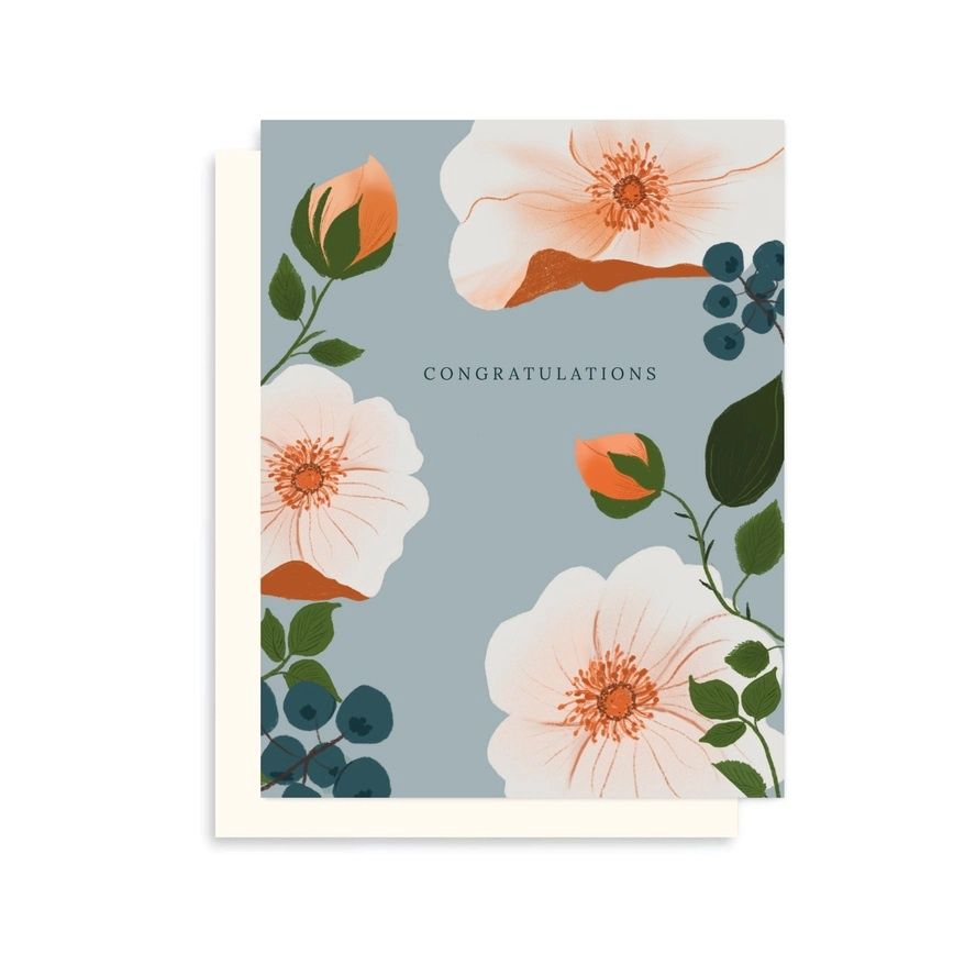 Floral Congratulations Card