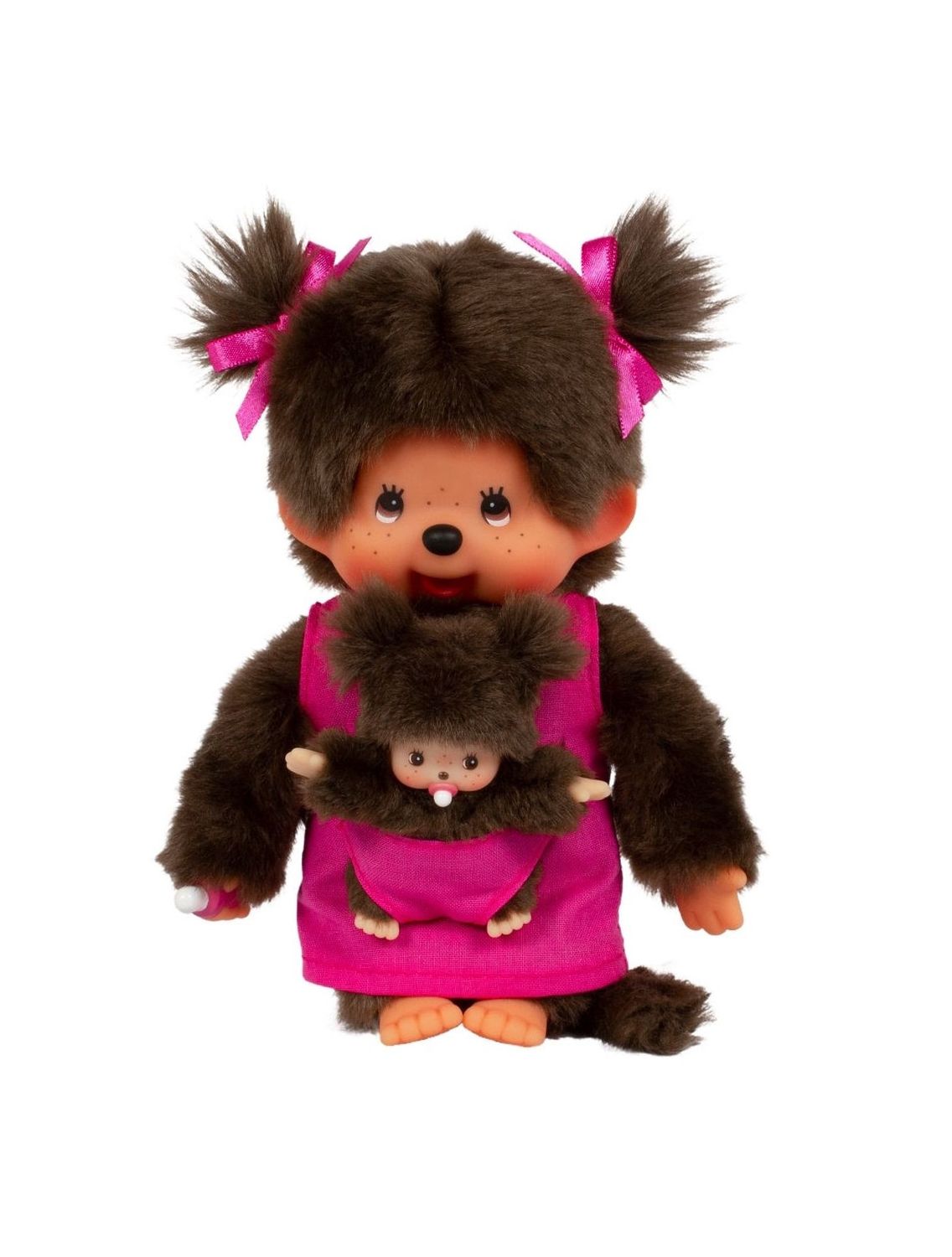 Monchhichi Mother Care Pink Plush