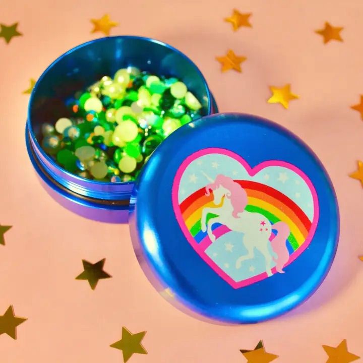 Blue Unicorn Stash Jar