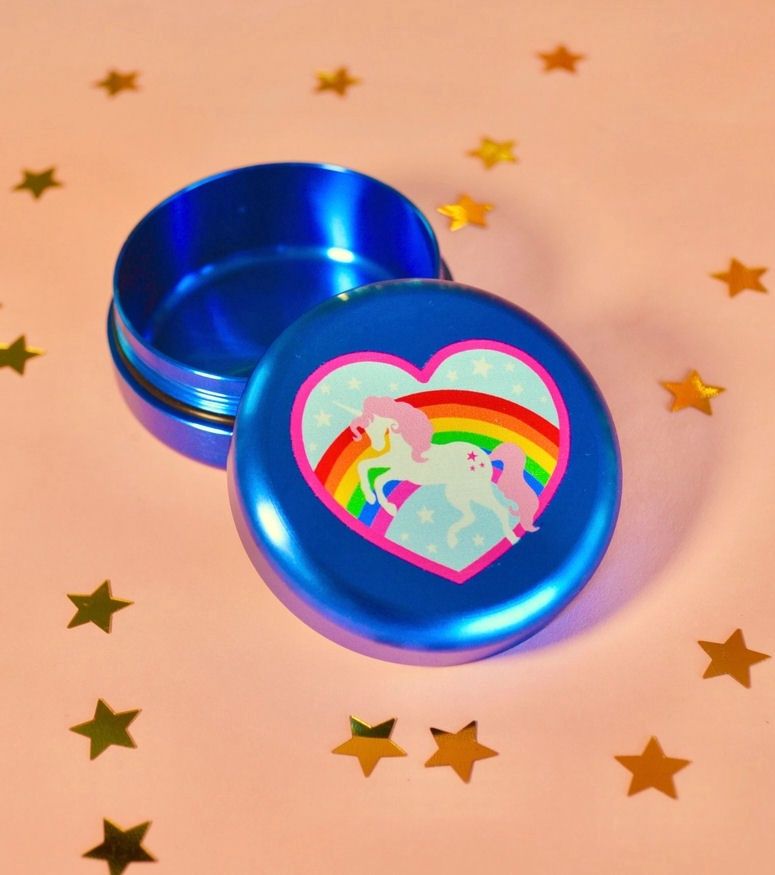 Blue Unicorn Stash Jar