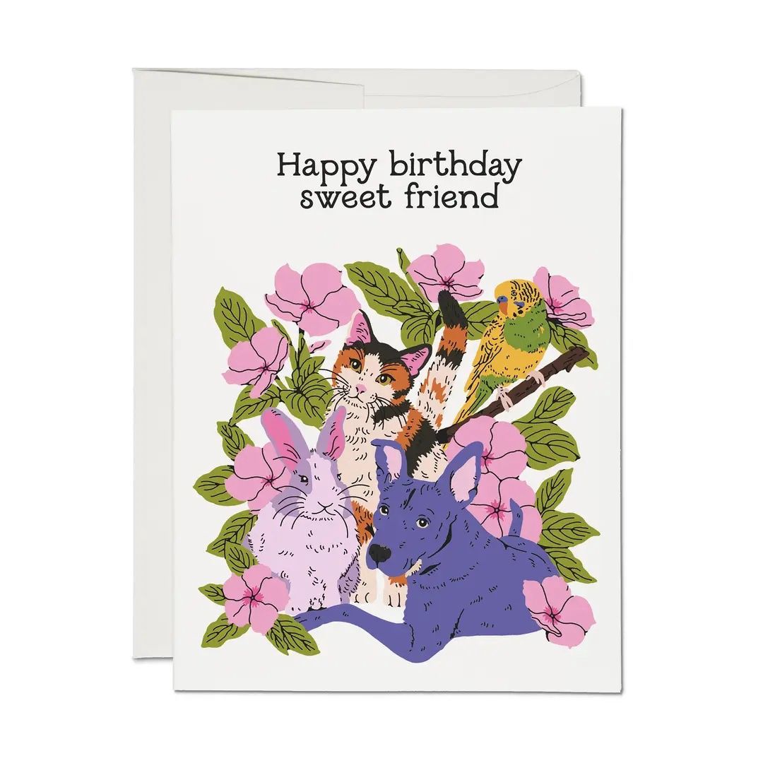 Happy Birthday Sweet Friend Card