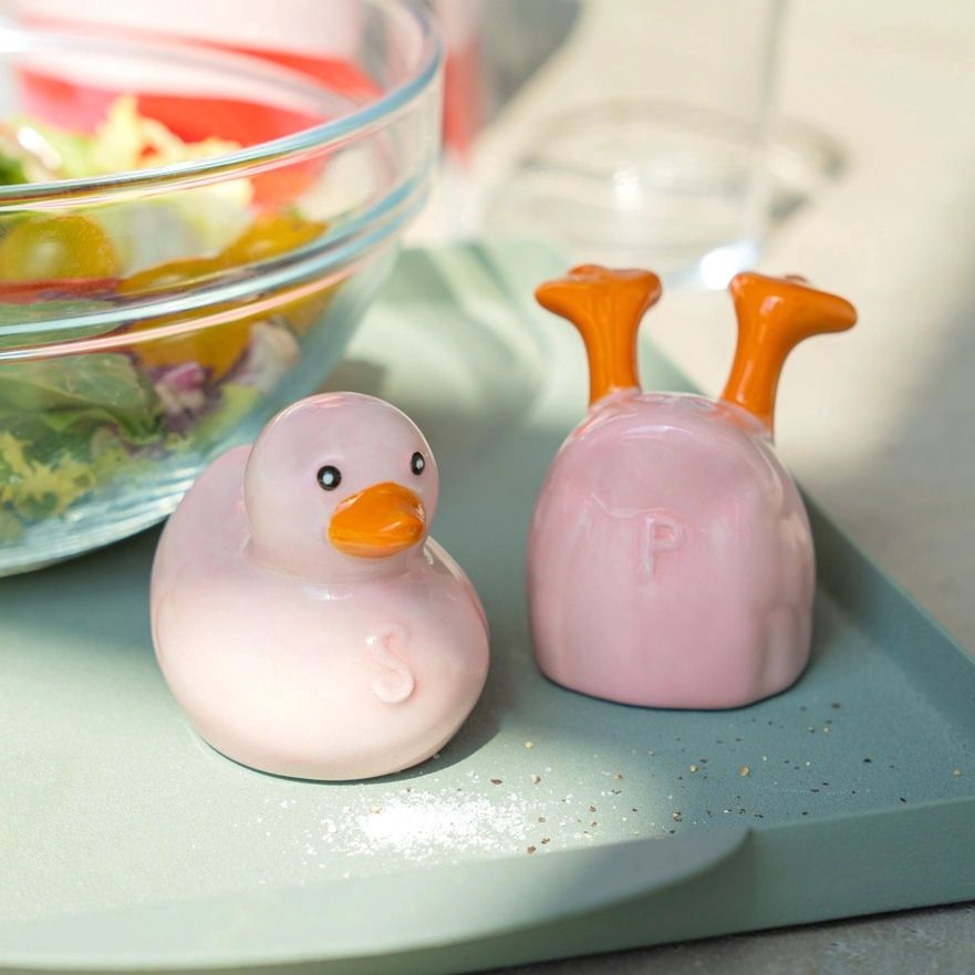 Pink Duck Salt And Pepper Shaker