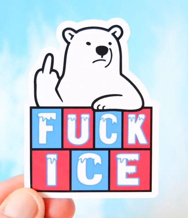 Fuck Ice Polar Bear Sticker
