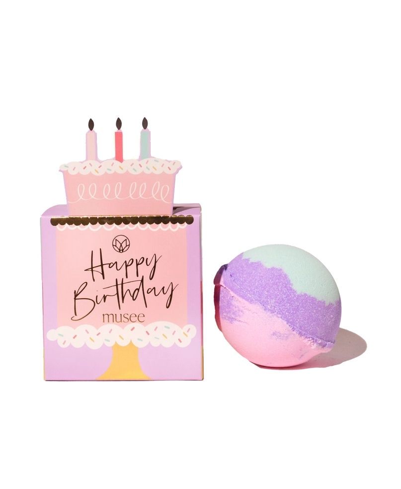 Musee Birthday Cake Bath Balm Bomb