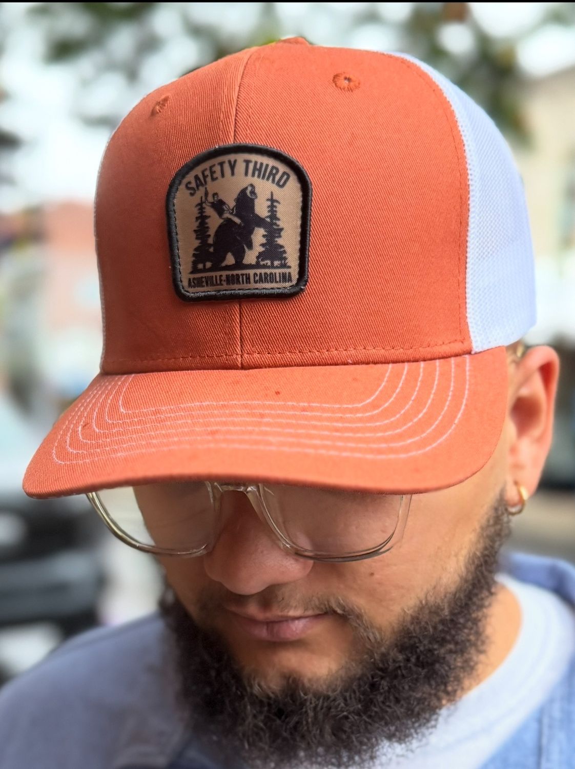 Safety Third Burnt Orange Asheville Trucker Hat