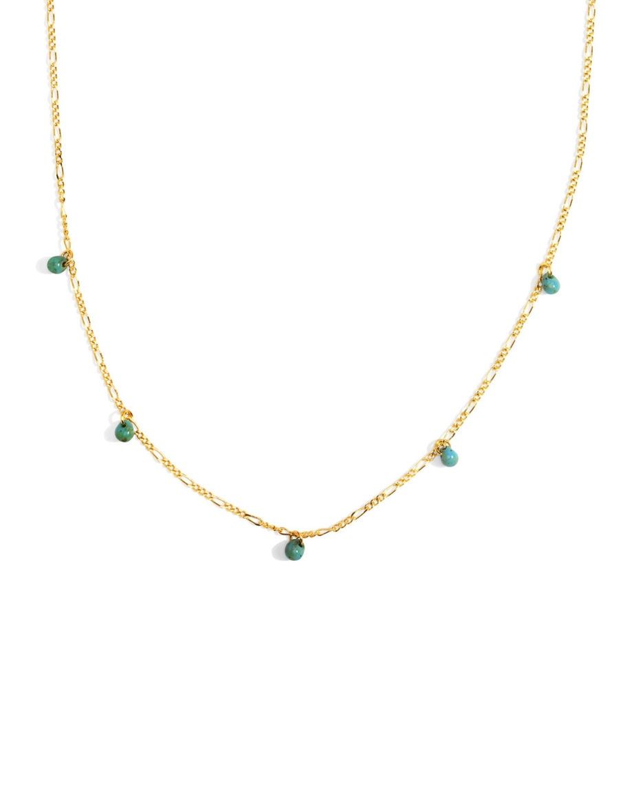 Turquoise Five Graces Gold Necklace