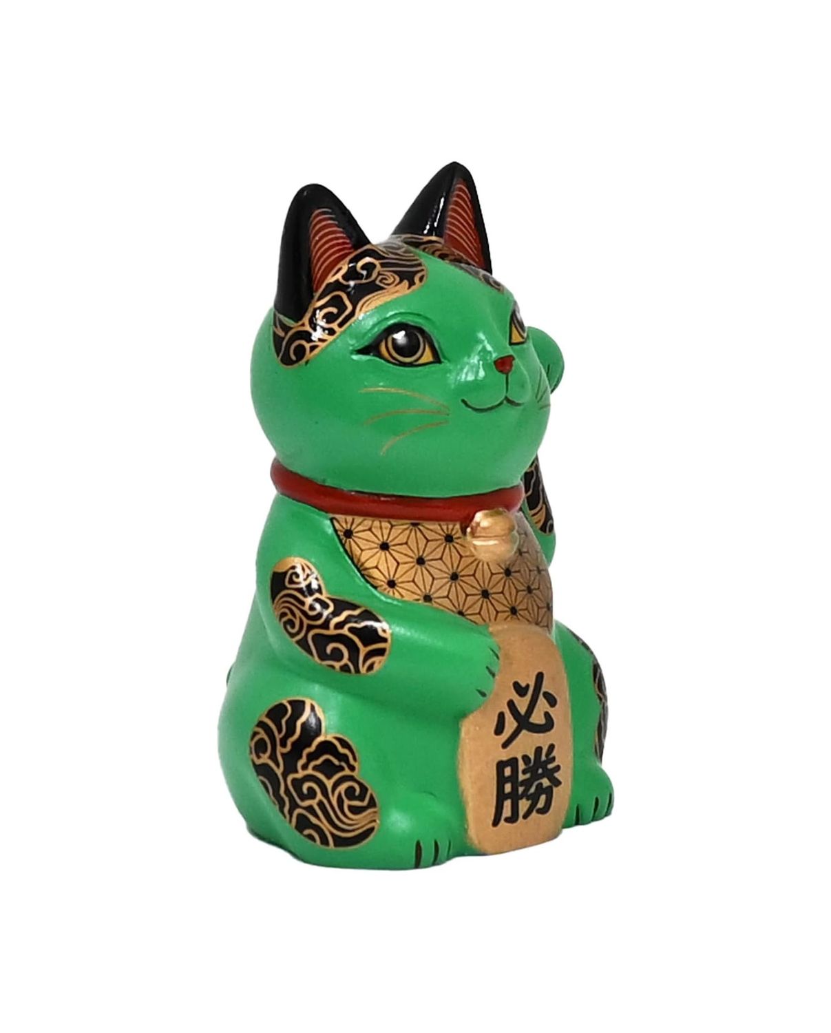 Green Achievement Lucky Cat Happineko 3.5 Inches
