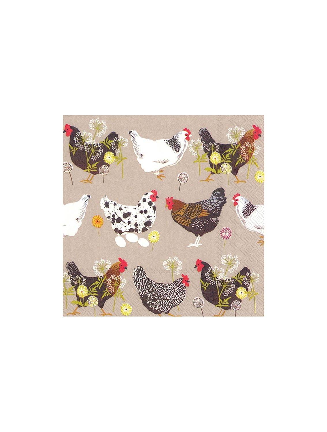 Splatter Hens Beverage Napkins