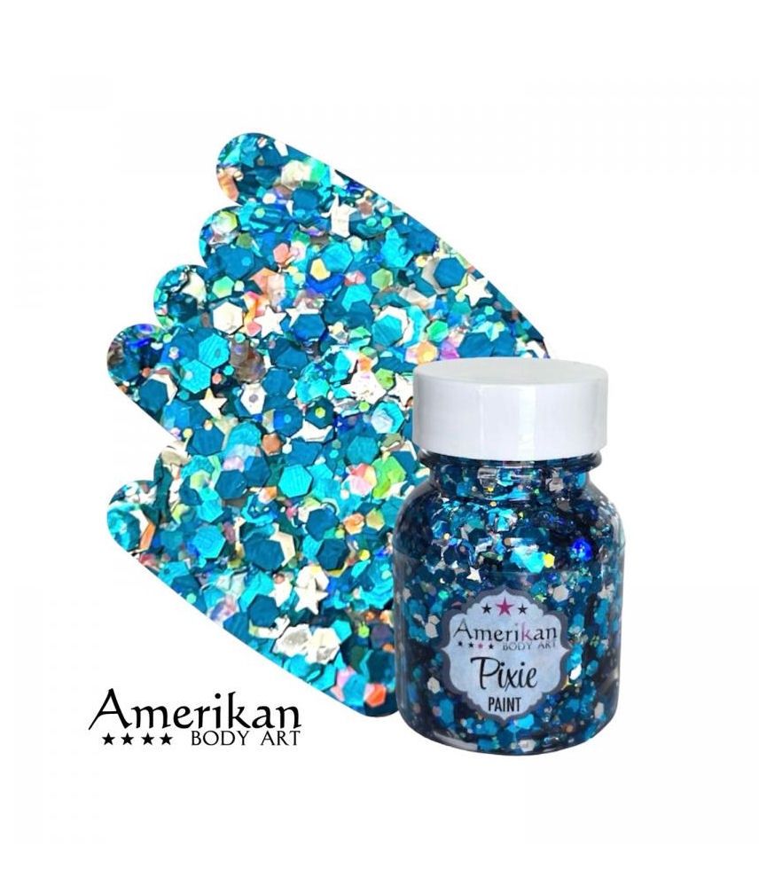 Midnight Blue Pixie Paint Body Glitter