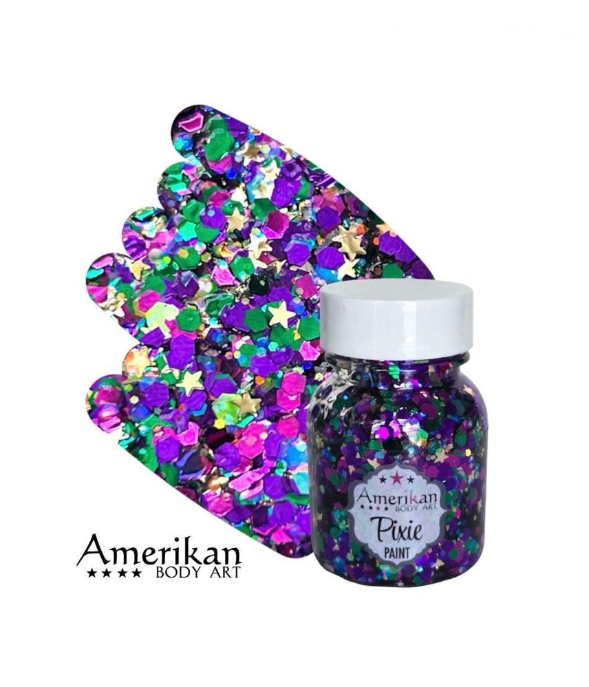 Mardi Gras Pixie Paint Body Glitter