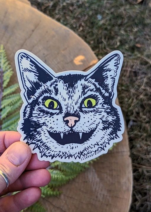 Cat Face Sticker