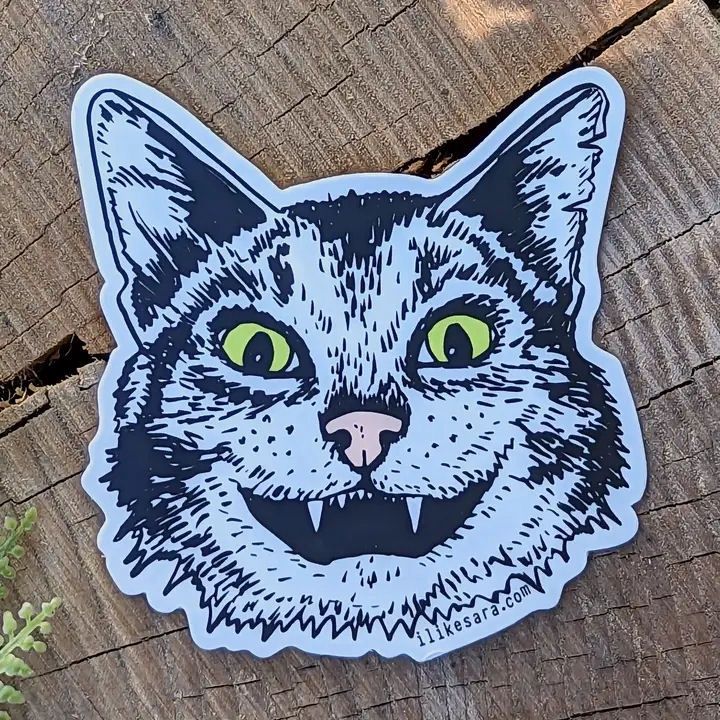 Cat Face Sticker