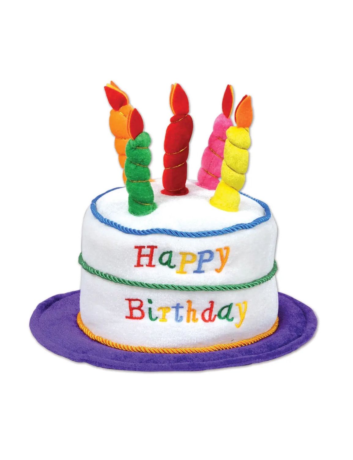 Happy Birthday Cake Multicolored Hat