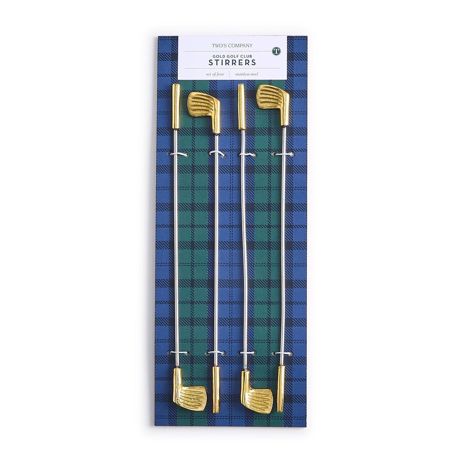 Golf Club Drink Stirrers Set Of Four