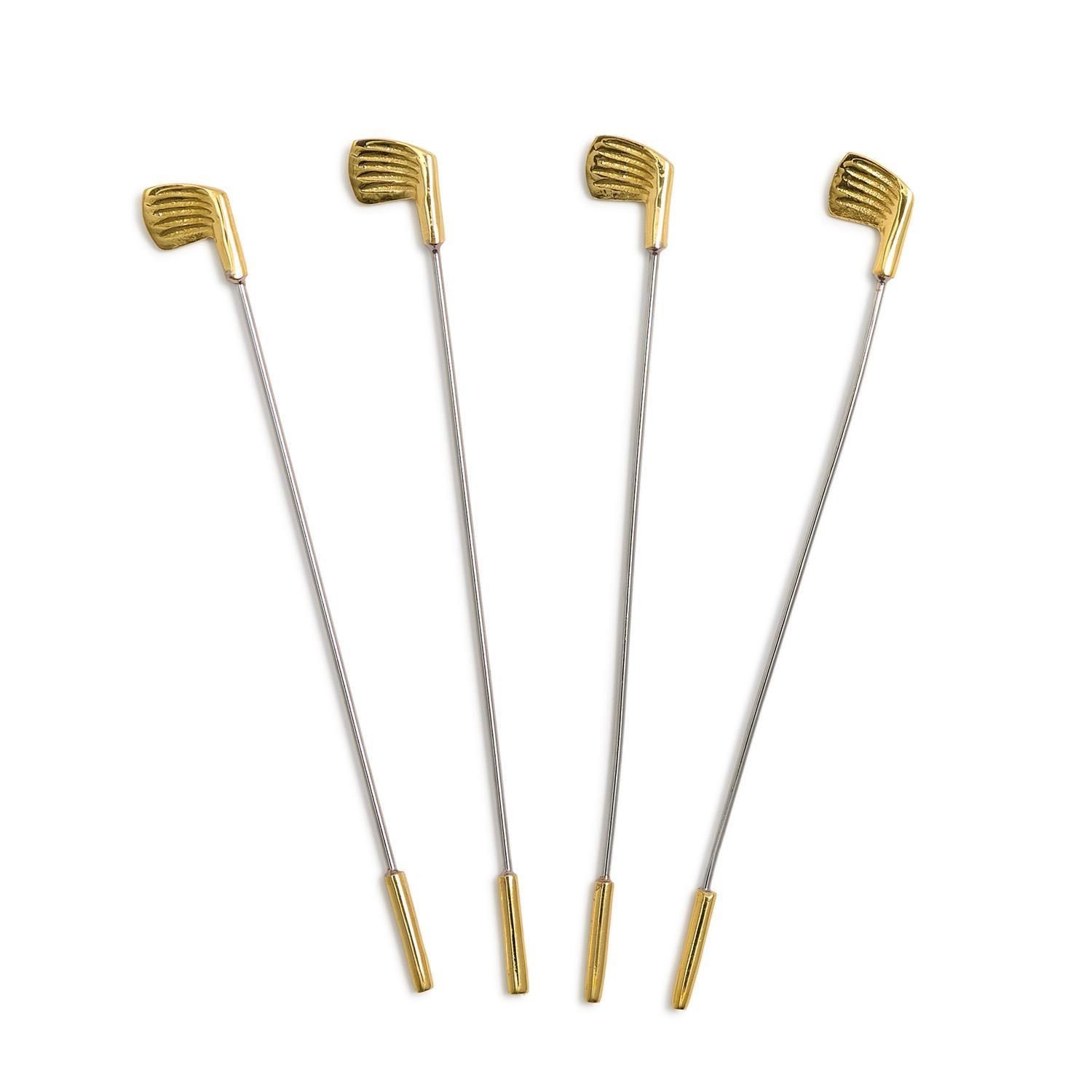 Golf Club Drink Stirrers Set Of Four