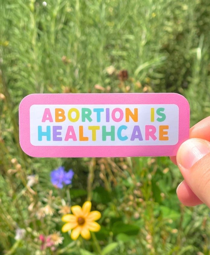 Abortion Is Healthcare Colorful Sticker