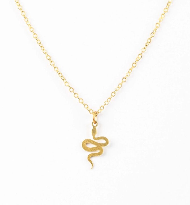 Baby Snake Gold Necklace