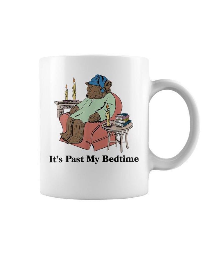 It's Past My Bedtime Retro Bear Mug