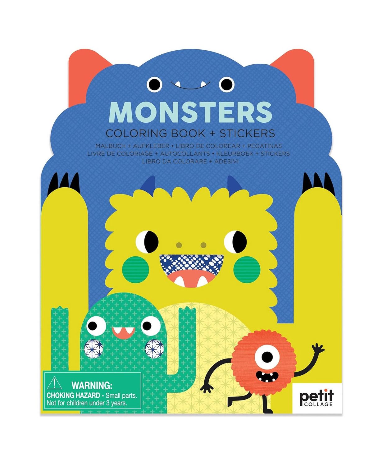 Monsters Coloring Book With Stickers
