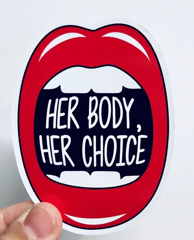 Her Body Her Choice Sticker