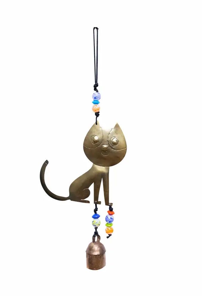A Surprised Cat Beads And Bell