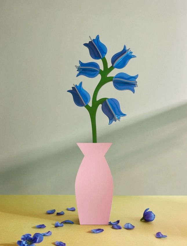 Campanula Everlasting Flower Assembly Art
