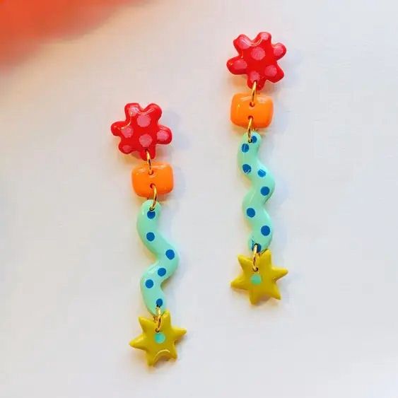 Twist And Shout Blooms Dangle Earrings