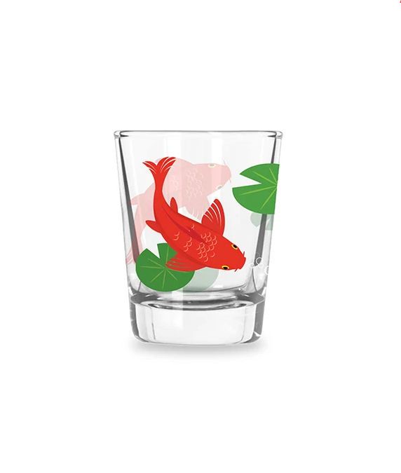 Koi Morph Shot Glass, Color: Red Koi