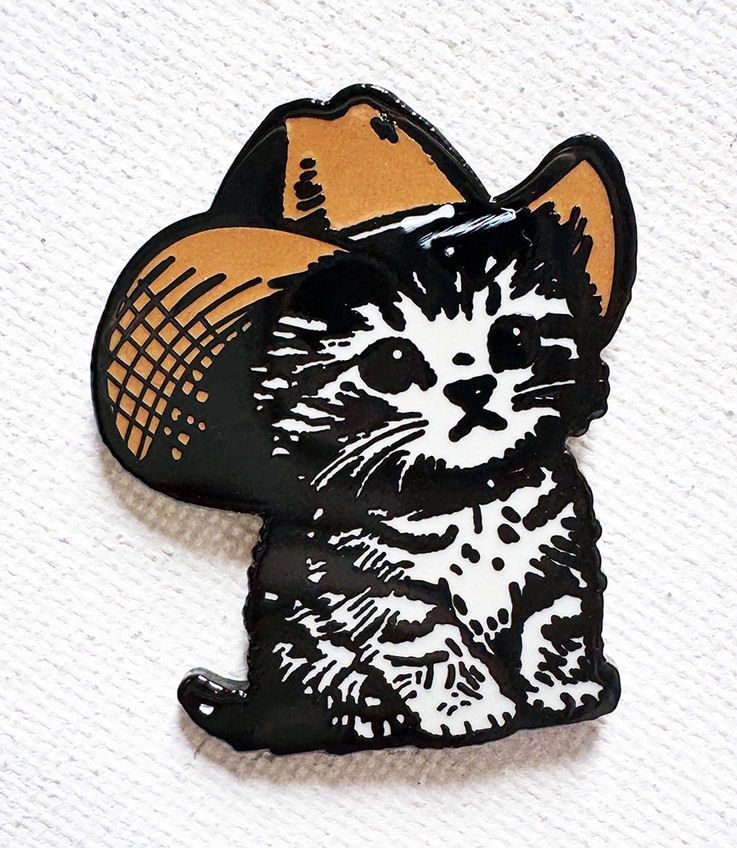 Howdy Kitty Enamel Pin