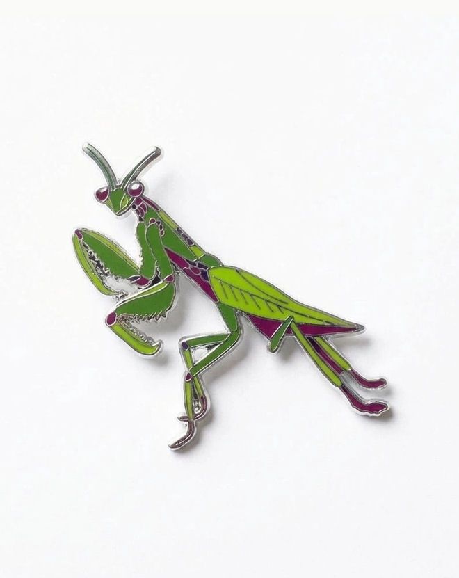 Praying Mantis Enamel Pin