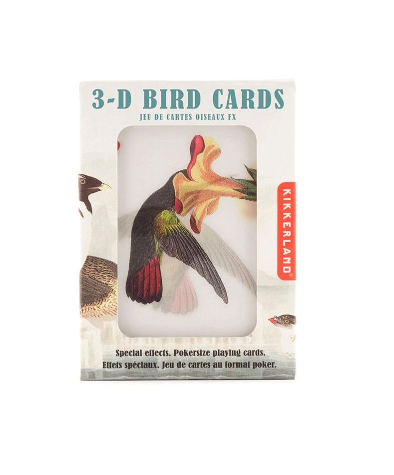 3D Bird Playing Cards
