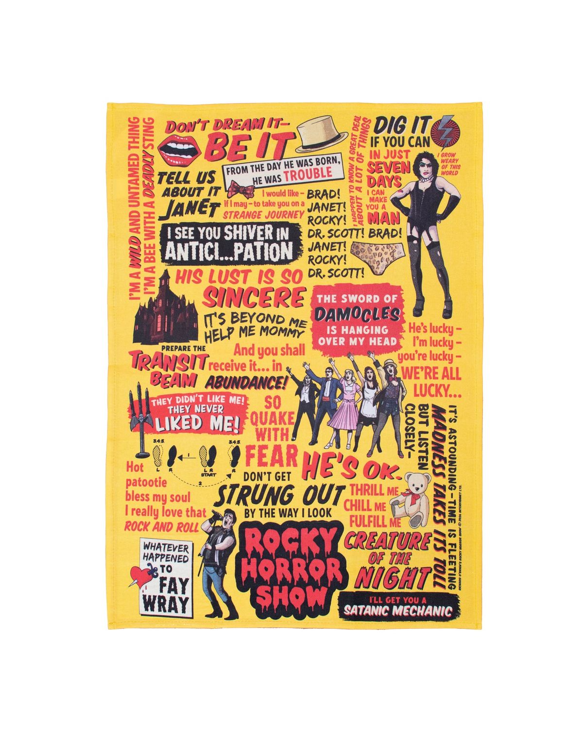 Rocky Horror Show Dish Towel