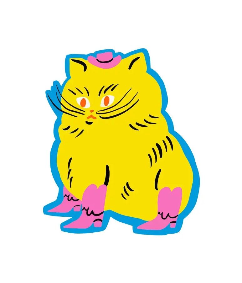 Kitten In Boots Sticker